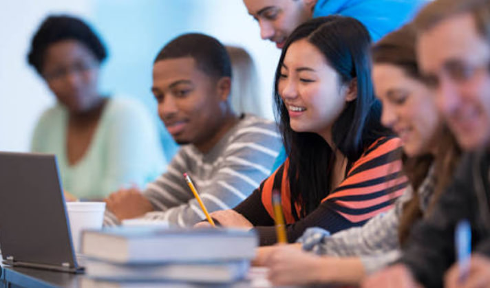 European city and university buildings